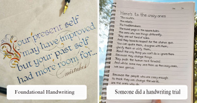 40 Pictures Of People Who Have Beautiful And Perfect Handwriting That Astonished Everyone