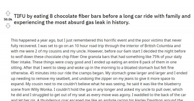 Redditors Were Hysterical As Man Shares The Most Embarrassing And Hilarious Moments Of His Gas Leak Experience After He Ate Too Many Fiber Bars