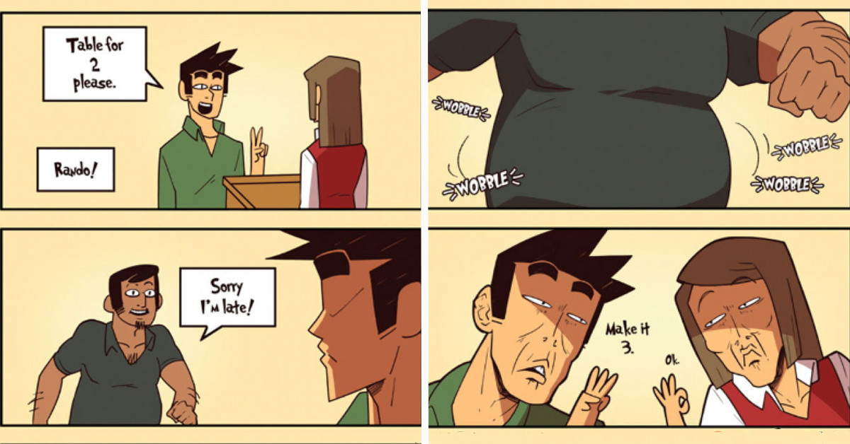 Artist Illustrates His Unusual Life With His Cat And Several Other Socially Awkward Situations