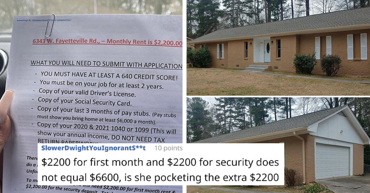This List of Rental Requirements Will Make You Realize How Obscene Some Landlords Truly Are