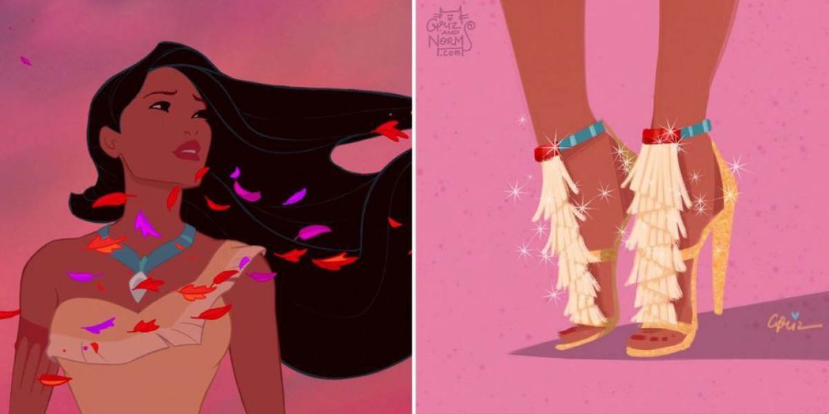 Brilliant Artist Reimagines What It Would Be Like If Disney Princesses Had Designer Shoes