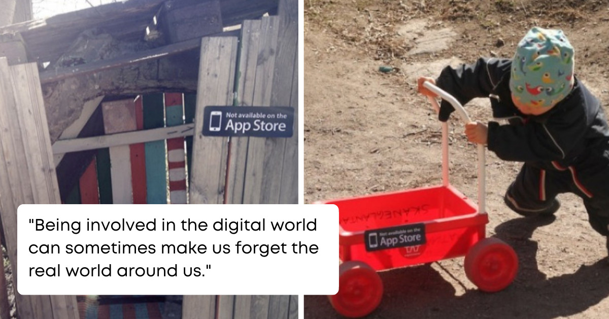 These “Not Available On The App Store” Stickers Are the Cutest Way to Make an Excellent Point - There’s a Life Outside Our Smartphones