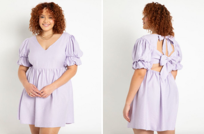 9. A mini dress that features pretty bows on the back.