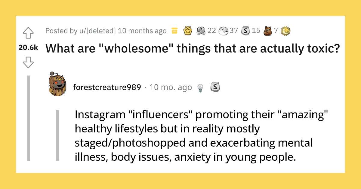 Redditors Shared What They Think Are Toxic Things But Are Disguised As Wholesome Deeds