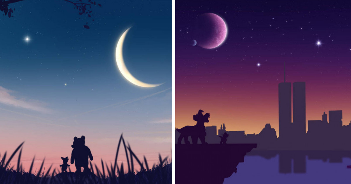 Incredibly Talented Artist Takes Characters From The Disney Universe And Transports Them Beyond Time In This Beautiful Illustrative Collection