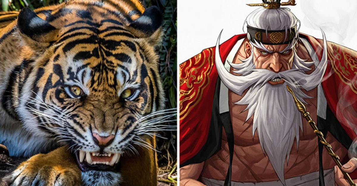 Artist Re-imagines Animals As Anime Characters