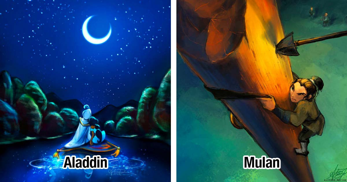 Artist Creates Stunning Disney-Inspired Creations Like You've Never Seen Before