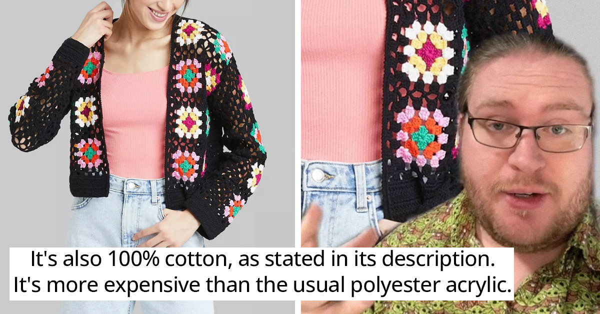 Cute Crocheted Sweater From Target Raises People's Suspicions And Fury Because Of Its Bargain Price