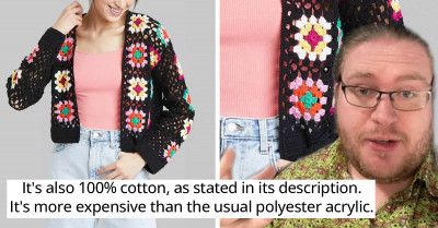 Cute Crocheted Sweater From Target Raises People's Suspicions And Fury Because Of Its Bargain Price