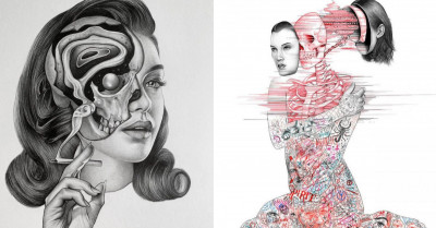 Bizarre But Stunning Dissection Illustrations And Sci-fi Inner Mechanism Of Animals And Humans