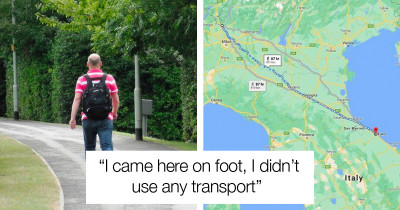 Italian Man Goes On A 450 Kilometer Long Walk To Cool Off After Fighting With His Wife