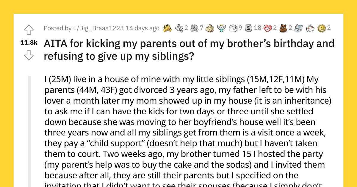 Deadbeat Parents Leave Their 3 Younger Children Under The Care Of Their 25-Year-Old Son And Threaten To Get Custody Years Later