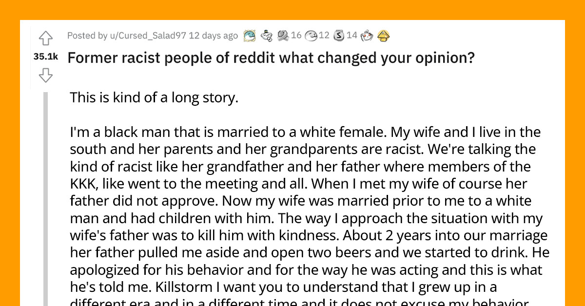 20 Heartwarming Stories of Former Racist People Sharing How Their Negative Perspectives Were Changed
