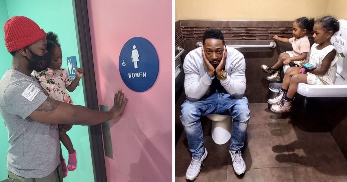 Women Judge Dad Who Enters Ladies' Restrooms When He Takes His Daughters Out