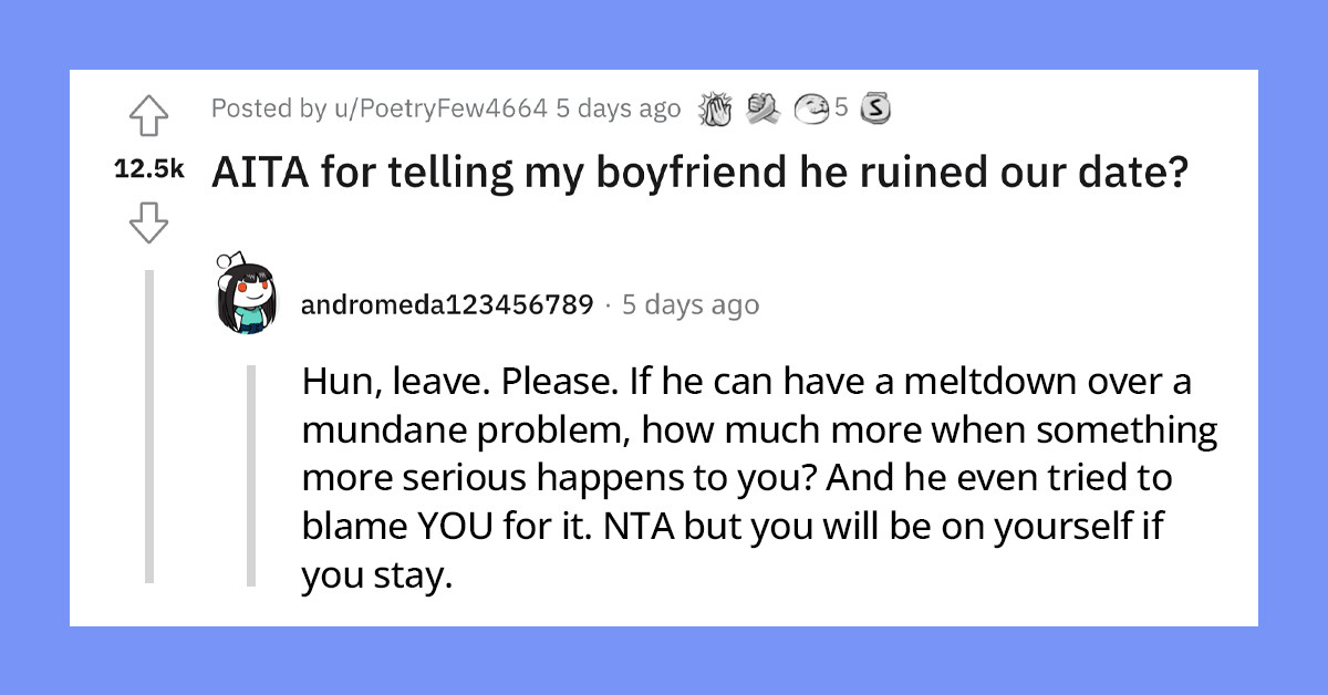 Woman Shares How Her Boyfriend Ruined A Beautiful Date Because He Couldn't "Drive Out" And People Online Are Furious