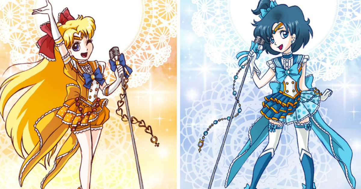 Talented Artist Transformed Sailor Moon Characters Into Japanese Pop Idols With A Unique Style