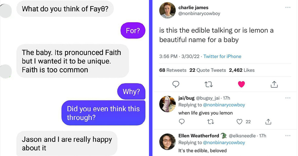 40 Of The Most Ridiculous Names People Have Chosen For Their Babies