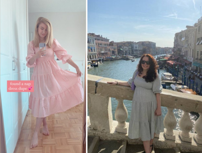 10. Women will always love dresses that work no matter the season, just like this puff-sleeve gingham dress.