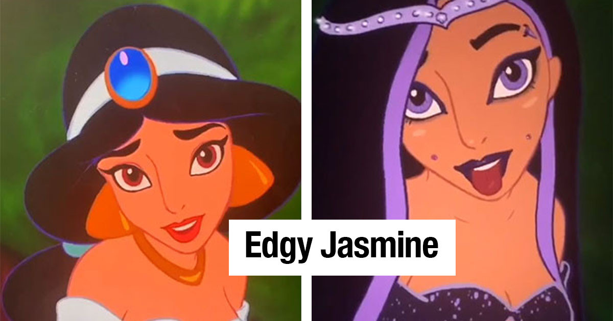 This Artist Redraws Disney Characters As Edgy, Rebellious Teenagers, And Fans Are Loving It