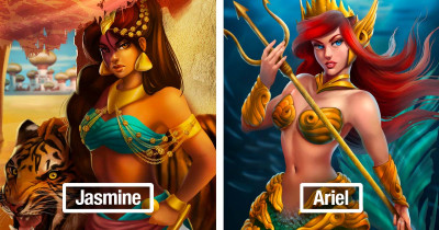 Disney Princesses Get Battle-Ready Makeovers That Kick Butt
