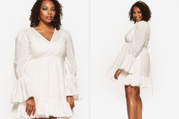 20. Even soon-to-be moms can be princesses with this simple cotton mini dress.