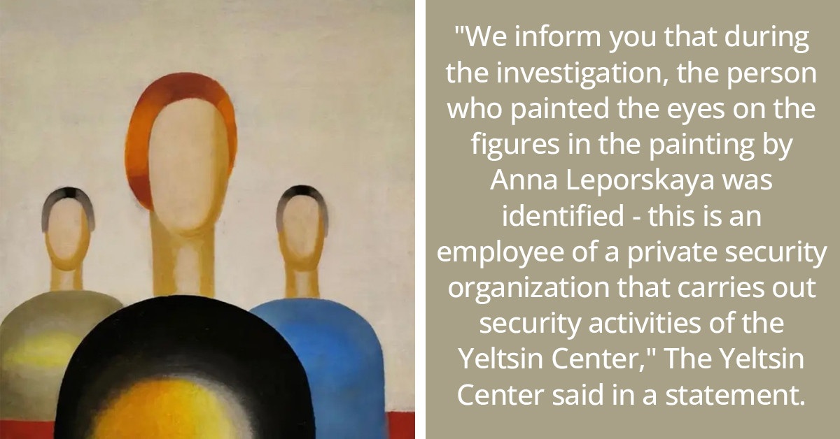 Security Guard Defaces A Million Dollar Painting With A Ballpoint Pen Just Because He Was Bored