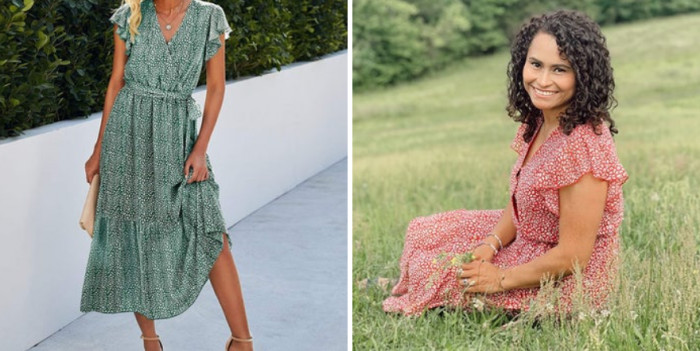 6. You can't resist expanding your collection with this summer Bohemian dress.