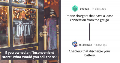 20 Hilarious Comments From Redditors About What They Would Sell If They Owned An "Inconvenient Store"