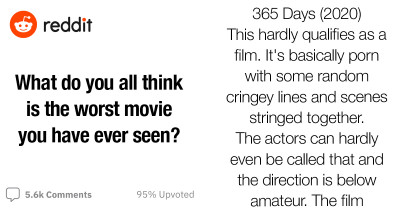 20 Horrible Movies That People Decided Are The Worst Movies Of All Time