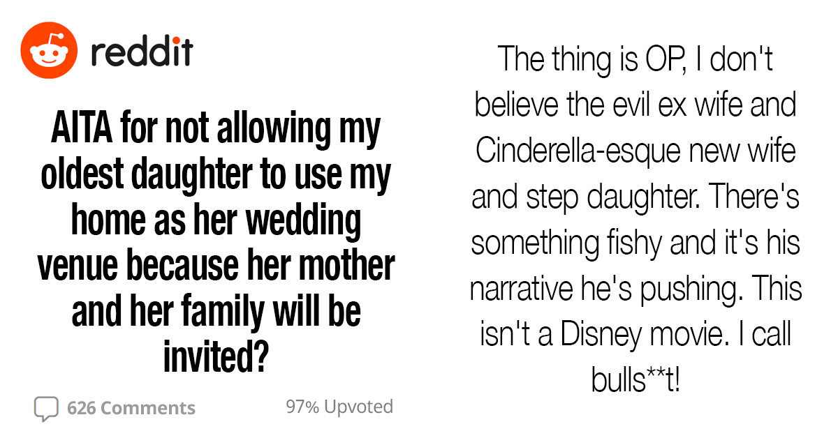 Dad Asks If He's Wrong To Not Allow His Daughter To Use His Home For Her Wedding After Rift Between Them