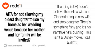 Dad Asks If He's Wrong To Not Allow His Daughter To Use His Home For Her Wedding After Rift Between Them