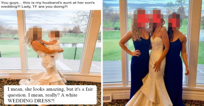 Mother-In-Law Wears Bridal Gown To Son's Wedding And Gets Ripped By The Internet