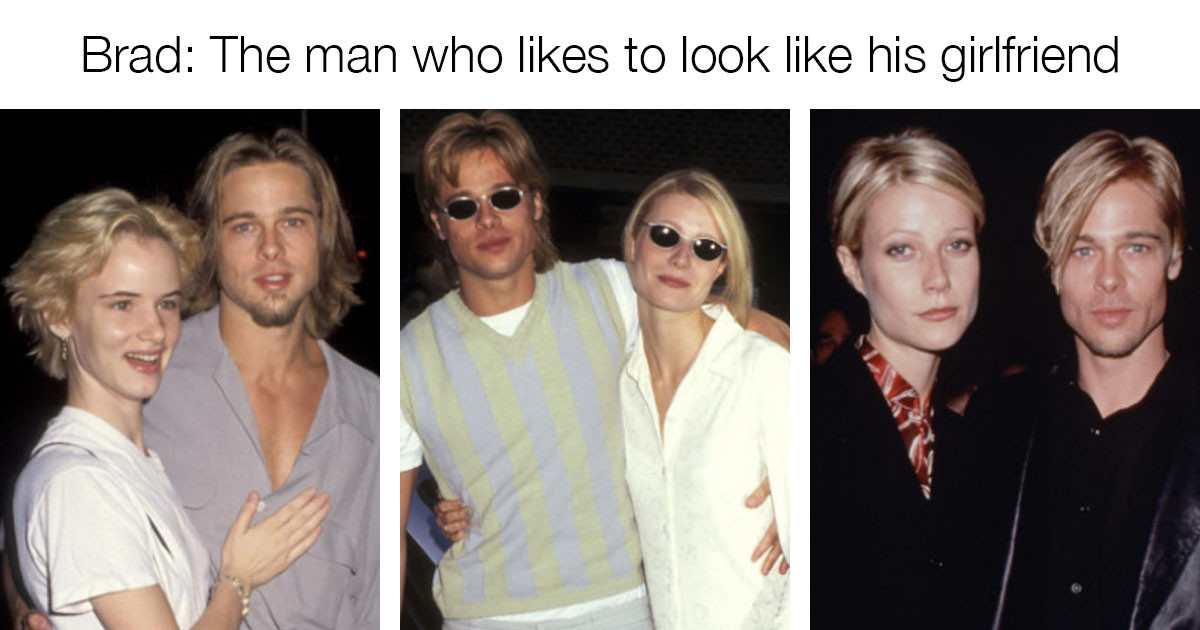 Gwyneth Paltrow Gives Golden Explanation as To Why Brad Pitt Always Looks Like His Girlfriends