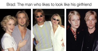 Gwyneth Paltrow Gives Golden Explanation as To Why Brad Pitt Always Looks Like His Girlfriends