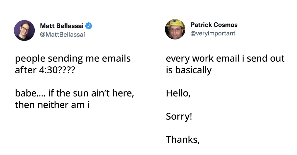 20 Relatable Tweets About Work Emails That Are a Balance of Hilarious Moments and Genuinely Painful Reality