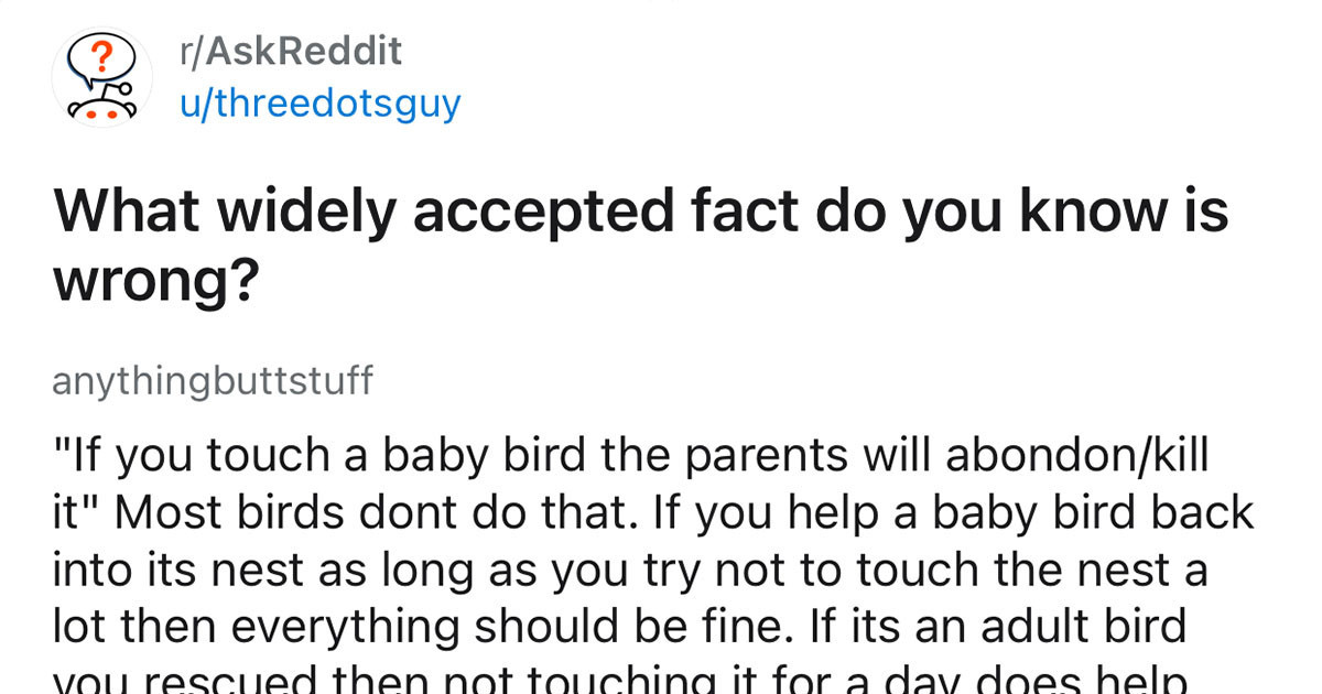 These People Have Shared The Widely Accepted Facts That They Have Learnt Are Actually Wrong