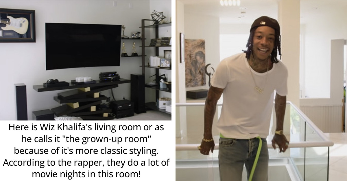 Wiz Khalifa's Multimillion-Dollar L.A. Home Showcases His Craft as a Rapper and His Heart as a Father