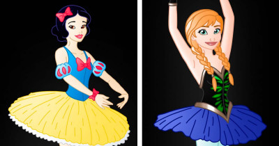 Artist Totally Nails Costume Designs For Disney Princesses As Ballet Dancers