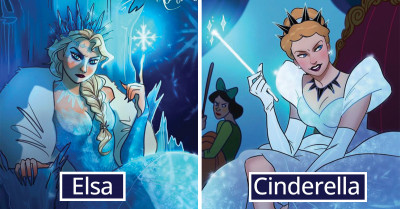 You’re Not Alone If You’ve Ever Imagined Your Favorite Disney Princesses As Villains, As This Artist Draws Them, And They're Scary Gorgeous