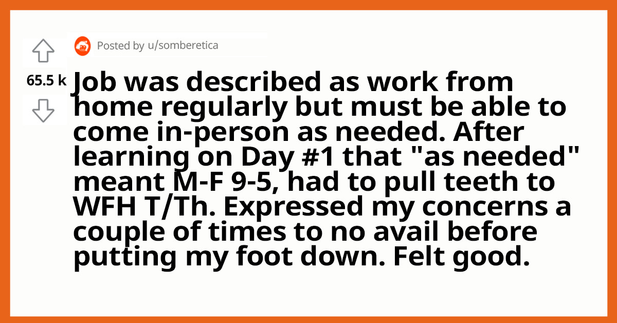 Newly Employed Redditor Quit On The Spot After The Remote Job They Applied To Turned Out To Be False Advertisement