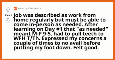 Newly Employed Redditor Quit On The Spot After The Remote Job They Applied To Turned Out To Be False Advertisement