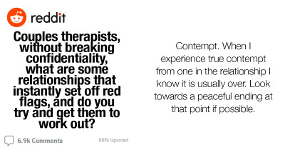 Couples Therapists Reveal Relationship Red Flags That Could Signal The End Of A Relationship