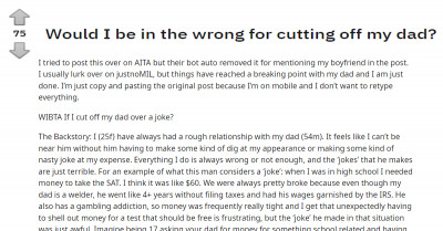 Woman Considers Cutting Off Her Dad Over A Joke He Made During A Family Christmas Party