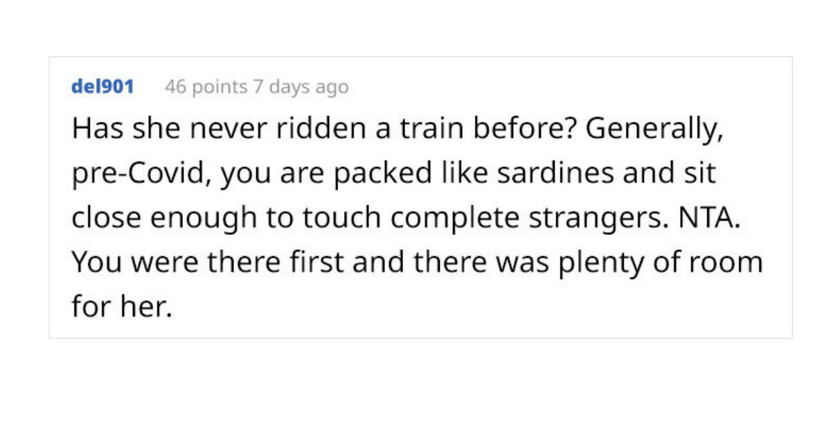 Man Wonders If He's A Jerk For Not Leaving A Bench After A Woman Said He Made Her "Uncomfortable"