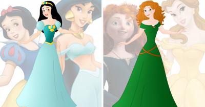 Disney Characters Have Their Features And Styles Merged Together In This Artist's Fusion Series