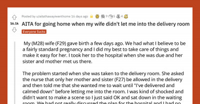 Woman Didn’t Want Her Husband in the Delivery Room, So He Went Home to Wait — And Now She Is Angry with Him