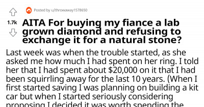 Man Spends $20K On A Diamond Ring, But His Fiancée Is Not Happy Because It Is Lab-Grown