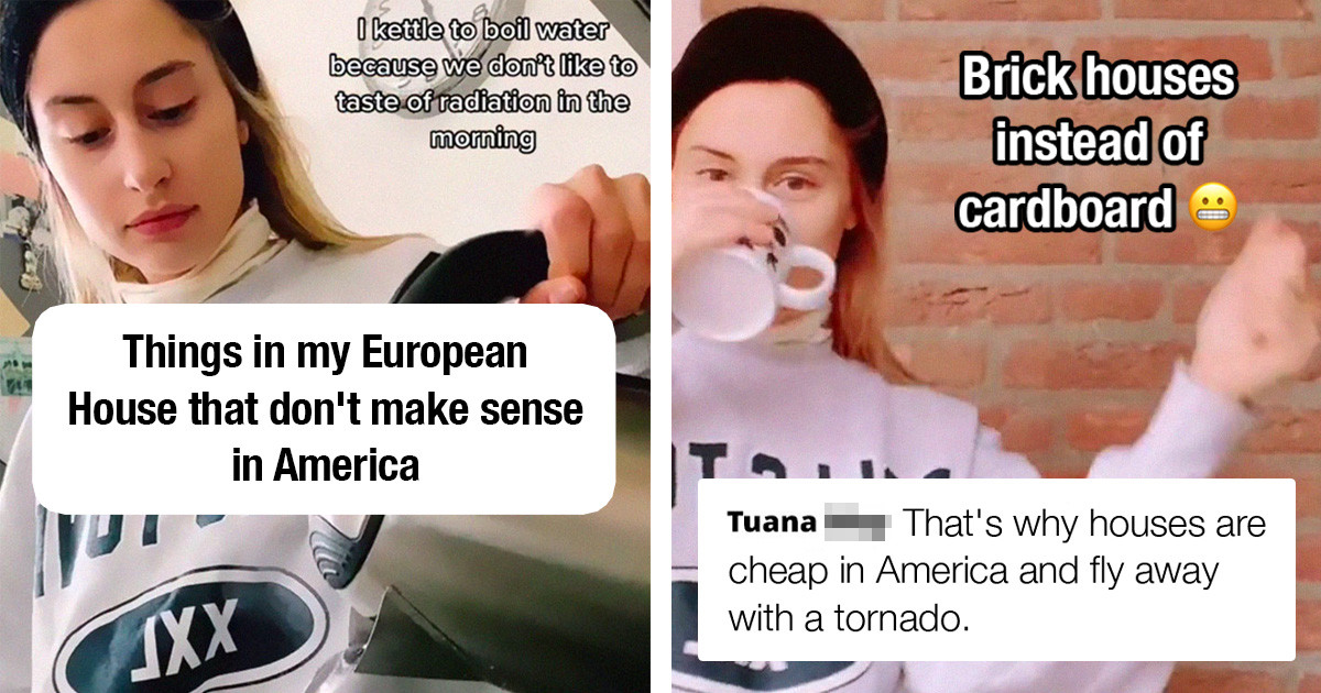 "Things In My European House That Don’t Make Sense In America" – A Viral Video That Roasts American Households and Caused Quite a Stir on the Internet
