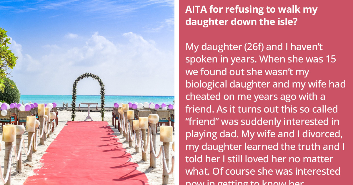 Father Finally Finds Peace After Deciding Not To Walk His Estranged "Daughter" Down The Aisle