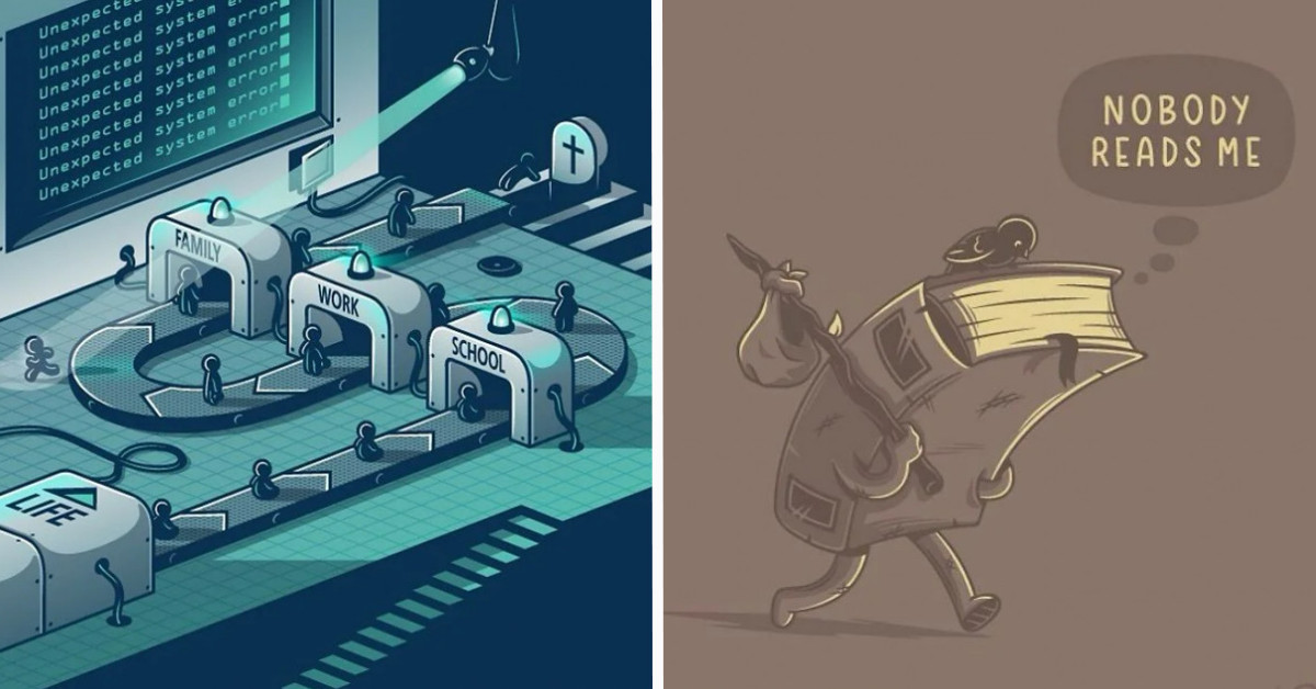 Artist Points Out Flaws In Our Society With His Unique Illustrations